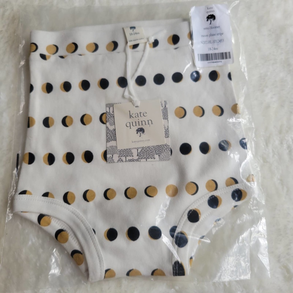 KATE QUINN Moon Phase Stripe Retro Bloomer 18-24M
